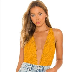 We Are HAH Marigold Bodysuit NWT